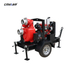 Factory Direct 6 Inch Open Water Pump Set Station with Trailer for Irrigation