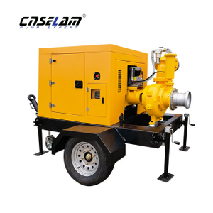Manufacturer Provide Trailer Mounted Type High Capacity Water Pump Set